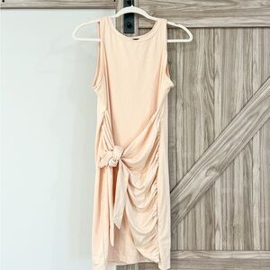 Chic & Flattering Mini Dress | Cream | Size M
